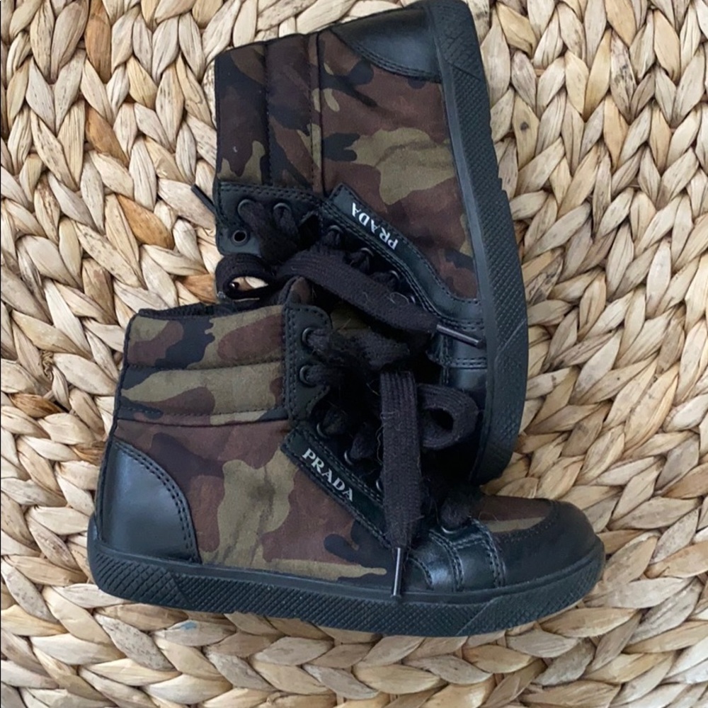 Prada Toddler Hightop Sneakers